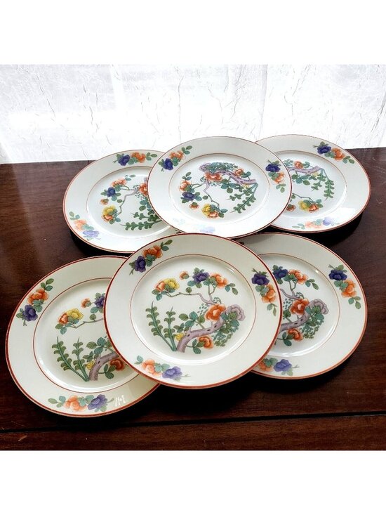 Rosenthal Other - 6 Rosenthal Indian Tree Bread Plates Antique 1923 Selb Bavaria vintage Floral Sa